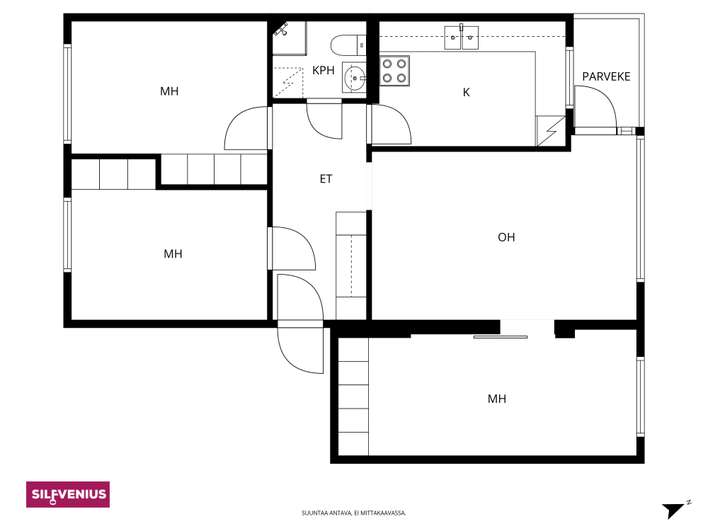 Kerrostalo, 4h, k, 80 m², Puotila – pohled 2