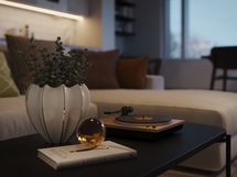 Visualisointikuvassa taiteilijan näkemys aiemmin toteutetusta kohteesta.