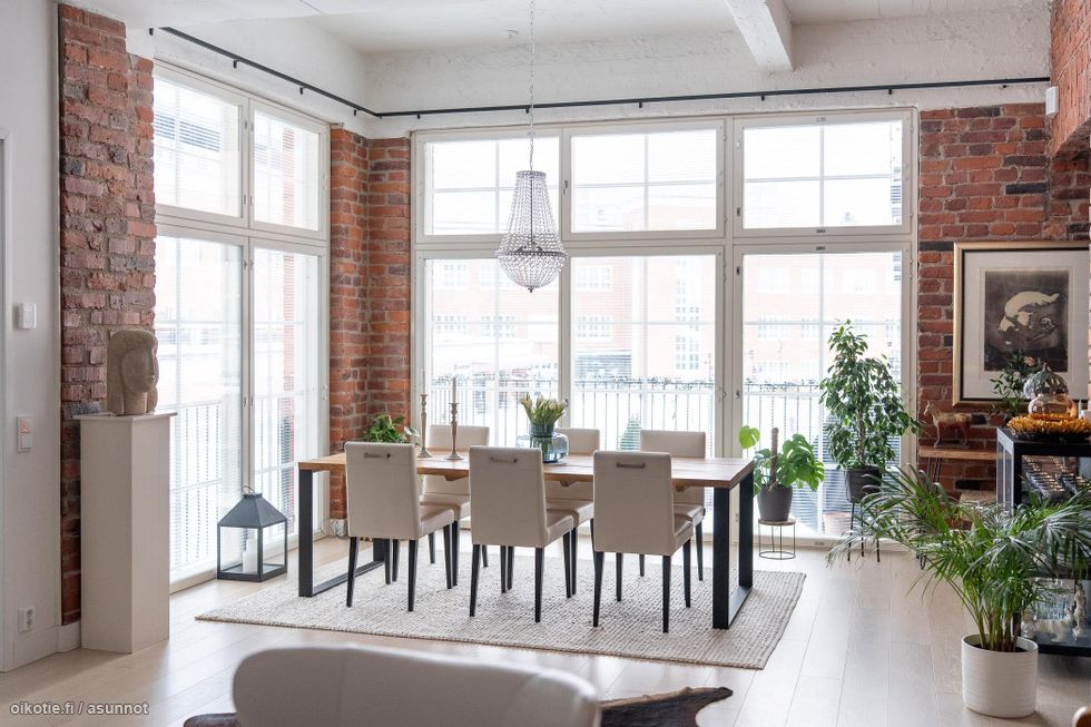 Ruokailemaan mahtuu isompikin porukka