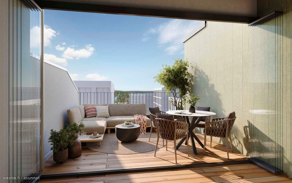 Visualisointi Renatan kodista A 21, 4h+kt+s, 113 m²