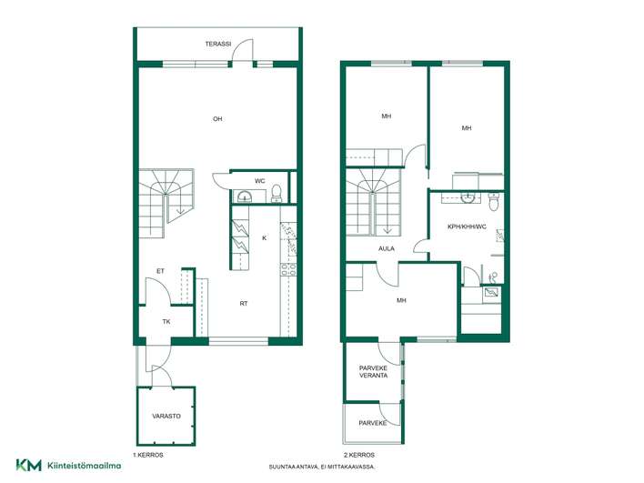 Rivitalo, 4h, k, kph, 2x wc, s, p, terassi, 100 m², Lehtomäki - Näkymä 2