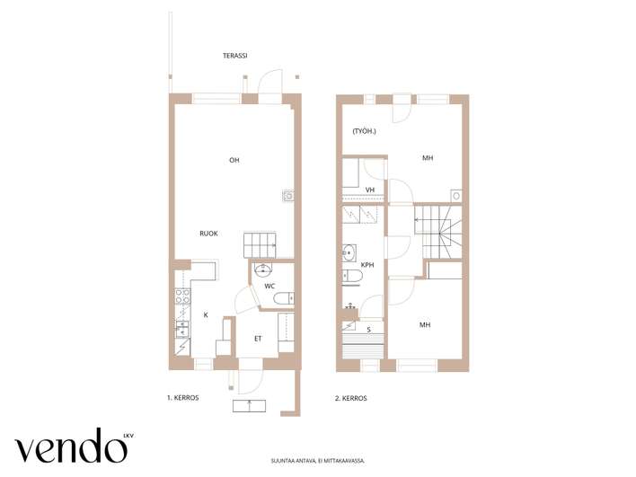 Rivitalo, 3h+kt+s+var, 77 m², Kauklahti – pohled 2