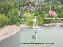 Ilmakuva lounaasta meren päältä