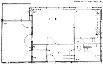 Kerrostalo, 2h+k, 53 m², Herttoniemi - View 2