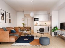 Visualisointikuva Renatan asunnosta B 25 ja B 27, 4h+kt+s+varasto