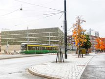 Ratikkapysäkki löytyy myös hyvin läheltä