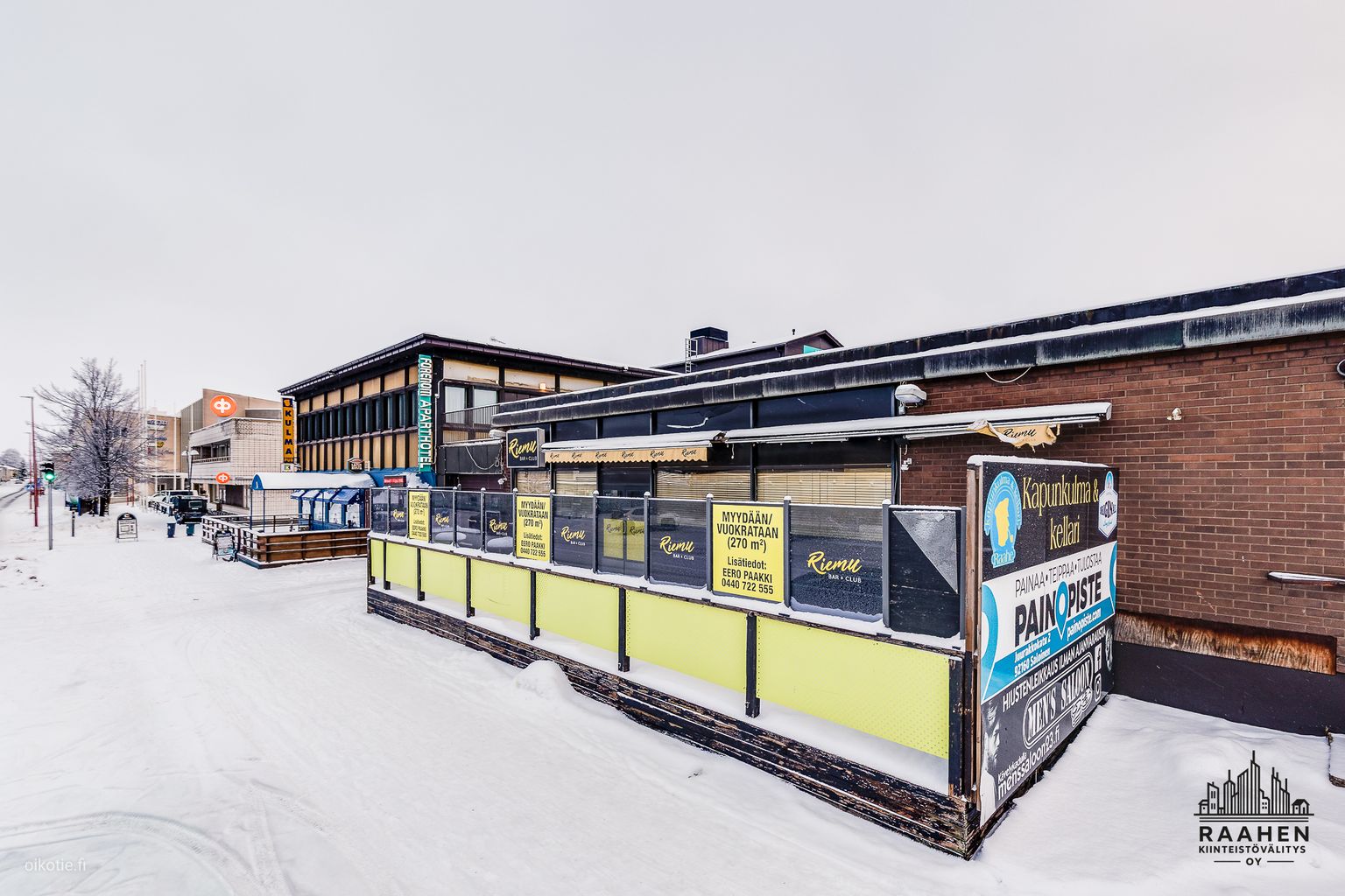 270 m² Kirkkokatu 32, 92100 Raahe Liiketila Kaksio myynnissä - Oikotie ...
