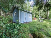 Sininen aitta + sähkö-wc
