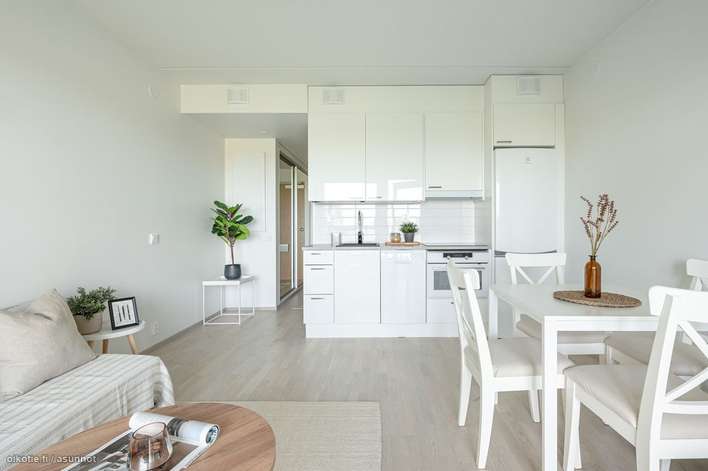 Kerrostalo, 1h + k + lasitettu parveke + oma tontti, 27,5 m², Finnoo, Espoo