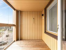 Valokuva asunnosta B 41 - lasitettu parveke.