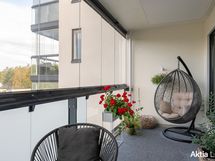 Parvekkeella on tilaa sisustaa