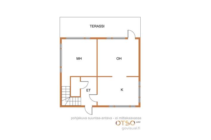 Loma-asunto, 3h,k,2saunaa,varasto, 57/145 m², Siipyy - Näkymä 2