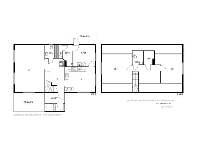 Omakotitalo, 3h+k+khh+kph+s+wcx2+eteinen+kuisti, 107/127 m², Haviala - View 2