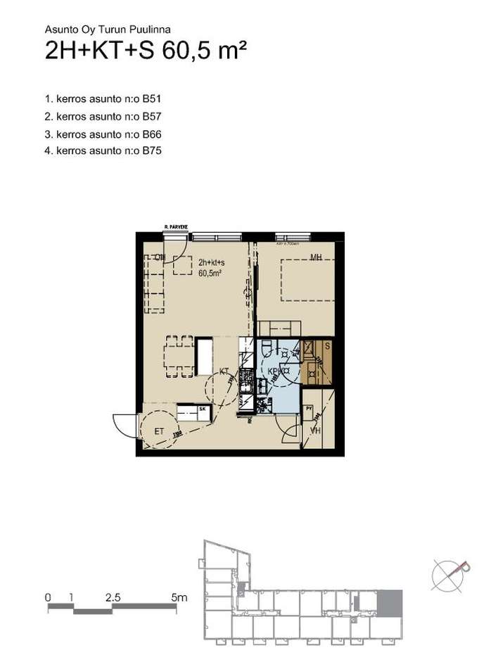 Apartment in Turku, Linnanfältti, Keskusta - Näkymä 2