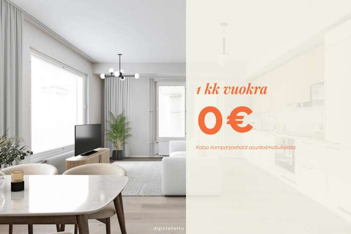 Kerrostalo, 3h+kt+las.parv., 58,5 m², Satama, Turku