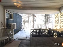 Terassi makuuhuoneen yhteydessä