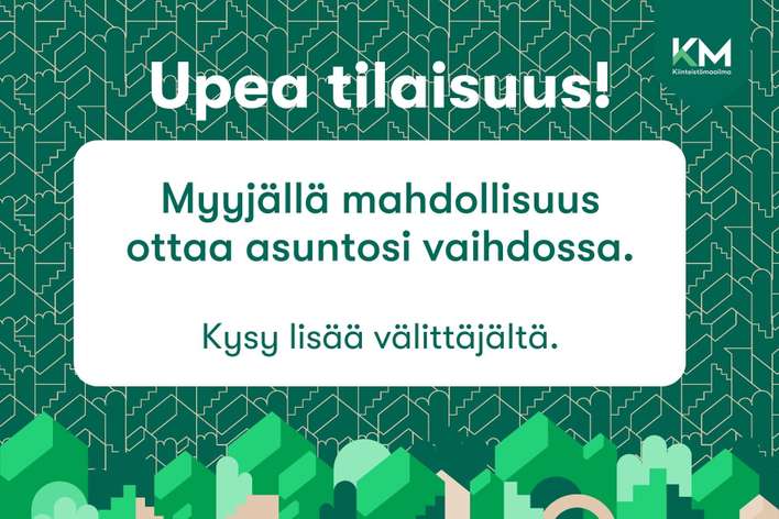 Paritalo, 3h, k, s, wc/khh, osittain lasitettu terassi, 65,5 m², Nupuri – pohled 2