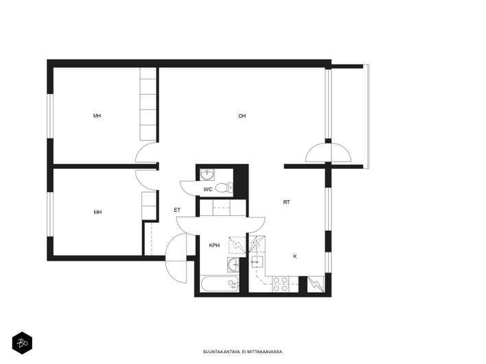 Kerrostalo, 3h+k+p (yj. 3h+k+ak), 81,5 m², Matinkylä - Näkymä 2