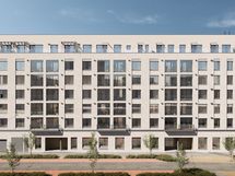 Visualisointikuvassa Pasaatin julkisivu Kalasatamankadulta päin.