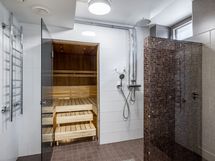 Yhtiön saunatilat on siistissä kunnossa