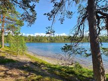 Hiekkapohjaista rantaa