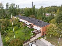 Vehreä, suuri takapiha