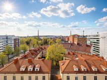 Näkymä huoneistosta kohti Tammerkoskea