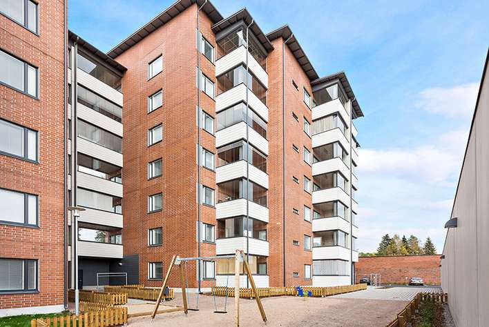 Kerrostalo, 3h + k + s + p, 63,5 m², Myllyhaka, Nokia