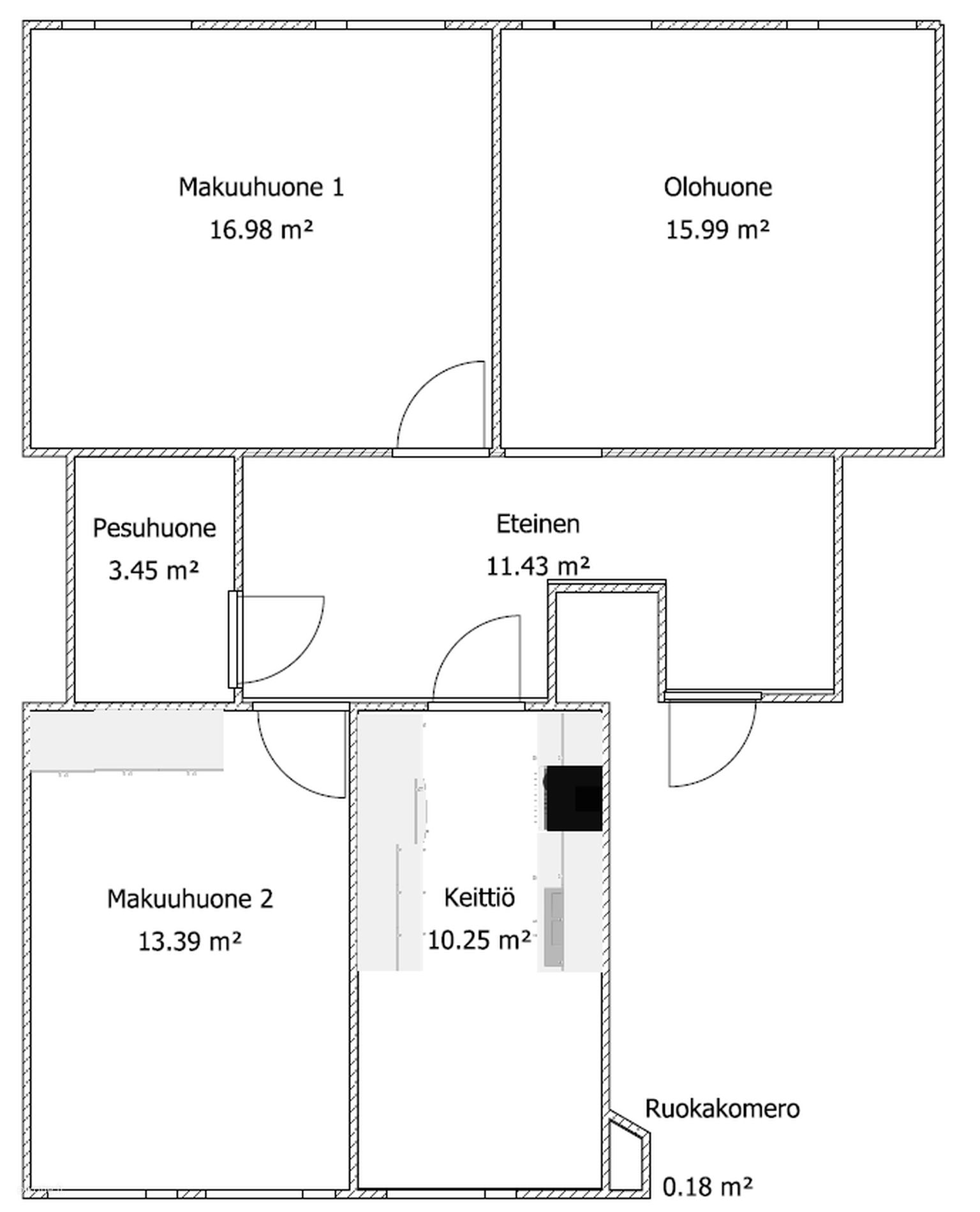 77 m² Hyryntie 29, 89400 Hyrynsalmi Kerrostalo 3h vuokrattavana ...