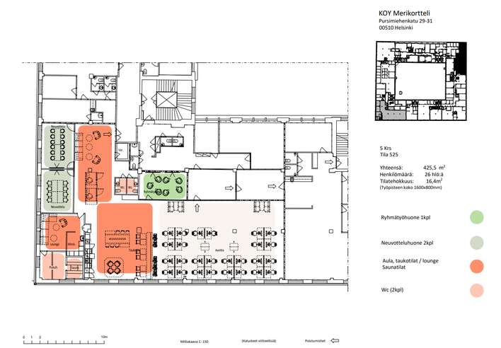 Liiketila, 425 m², Punavuori - Näkymä 2