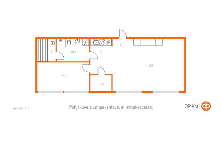Kerrostalo, 2h,avok,kph,s,vh, 50,5 m², Keskusta - View 4