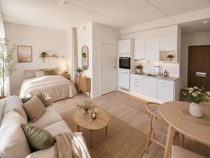 Kerrostalo, 1h + k + parveke/terassi, 28 m², Alikerava, Kerava