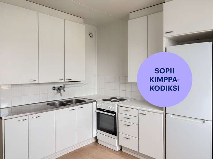Kerrostalo, 2H+K, 57,5 m², Hervanta, Tampere
