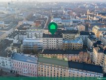 Näkymää Helsingin tuomiokirkon suuntaan