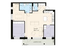 Vaihtoehtoinen pohjakuva työtilalla.