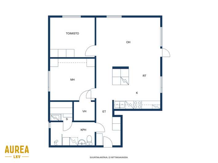Muu, 3h+k+s, 69,5 m², Keskusta - Näkymä 2