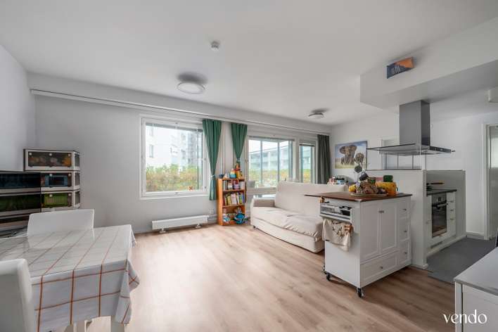 Kerrostalo, 3h+k+s+lasitettu terassi+ pihaterassi, 74,5 m², Niittykumpu, Espoo