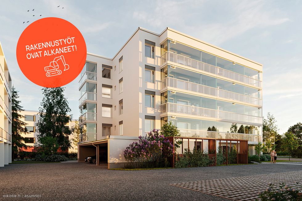 RS-kohde, oma tontti, A-energialuokka. Viitteellinen kuva kohteesta.