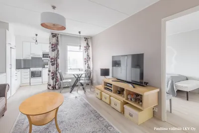 Kerrostalo, 2h, avokk, vh, lasitettu parveke, 45 m², Jaakkola