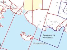 Osuus ranta- ja vesialueesta
