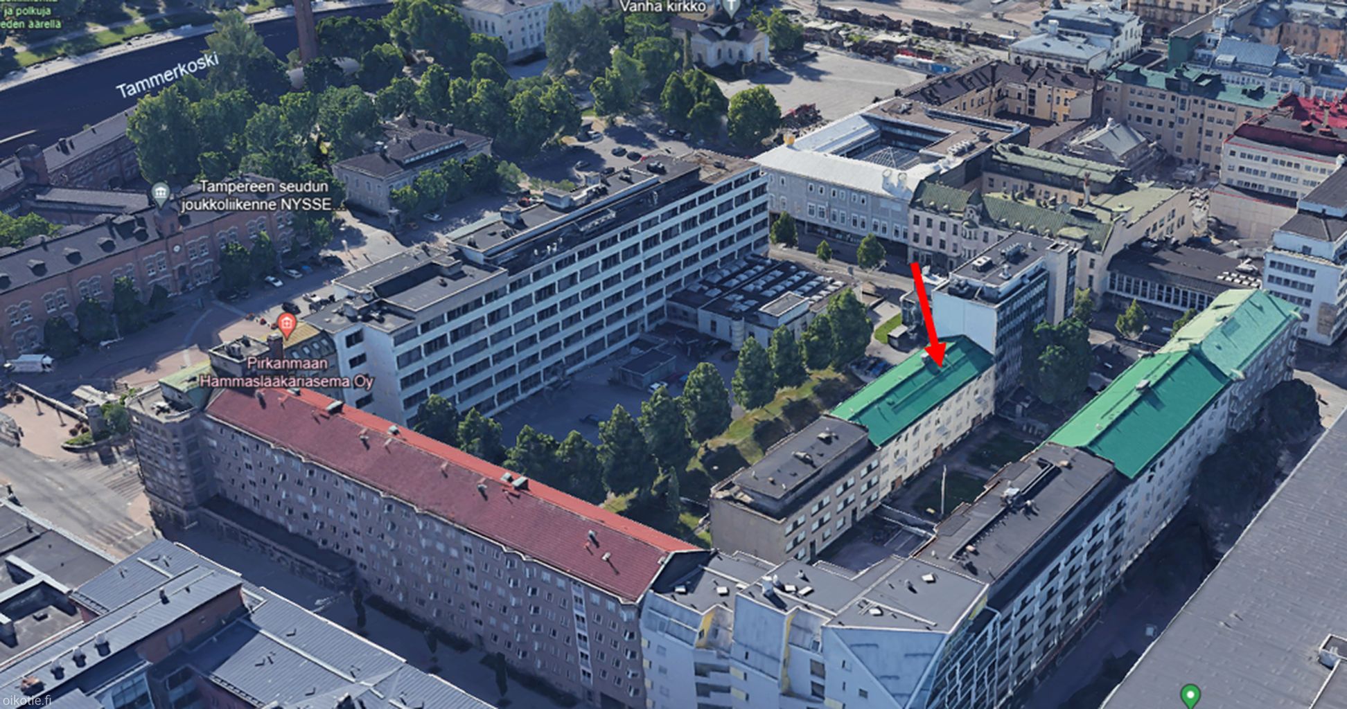 Spacious 31m2 studio apartment for rent in Tampere city center