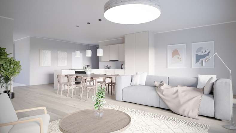 Rivitalo, 5h + k + s, 99 m², Kytölä - Näkymä 2