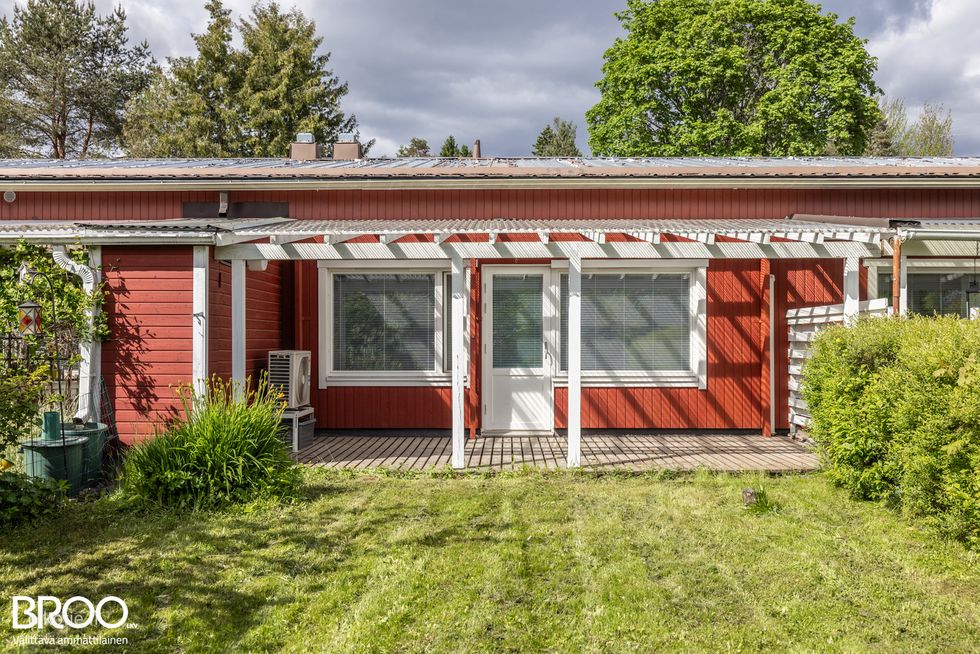 Takapihan julkisivua