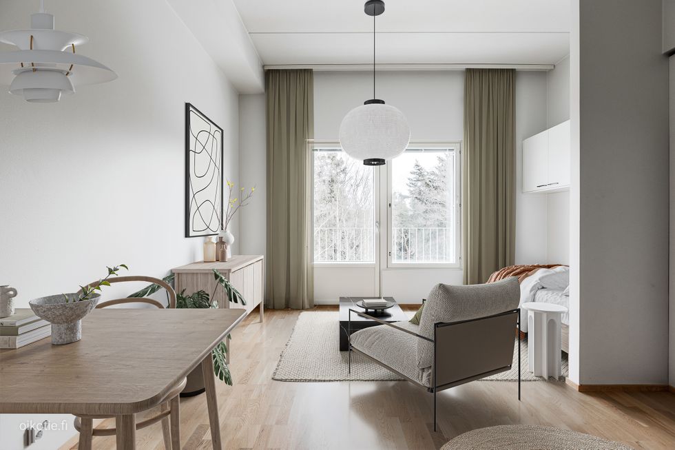 Visualisointikuva huoneistosta C 120.