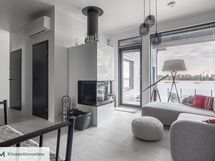 Takka oleskelutilan tunnelman luojana