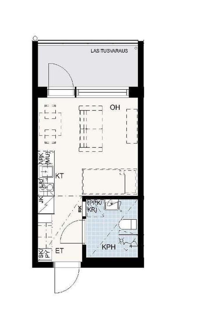 Kerrostalo, 1h, kt, parveke, 20,5 m², Annala – pohled 2