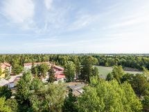 Kesäiset näkymät kerhohuoneelta
