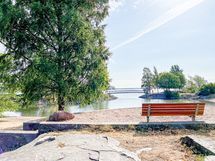 Meri ja puistoalueita lähellä. Näihin Tervasaaren maisemiin n. 700m.