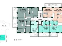 Espoon Tiira - 2.-3. kerroksen kerrospohja (Talo E)