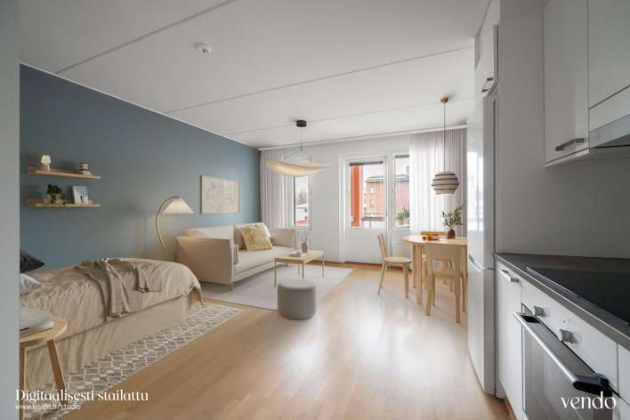 Kerrostalo, 1h+kk+kph+p, 32,5 m², Jokela, Tuusula